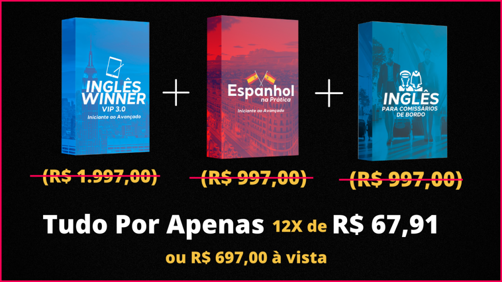 Inglês Winner - As inscrições estão abertas para o Curso VIP 3.0! Para ver  todas as informações sobre o curso e fazer a sua inscrição clique neste  link abaixo: 👇